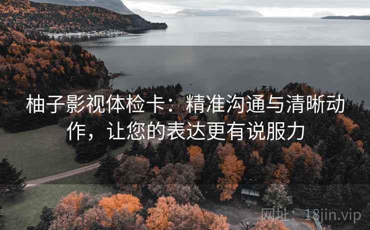 柚子影视体检卡：精准沟通与清晰动作，让您的表达更有说服力